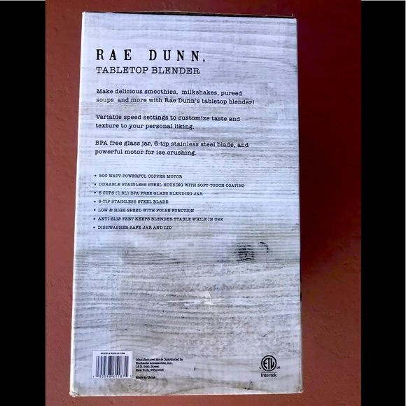 RAE DUNN "SHAKE" TABLETOP BLENDER NEW RELEASE - Picture 9 of 10